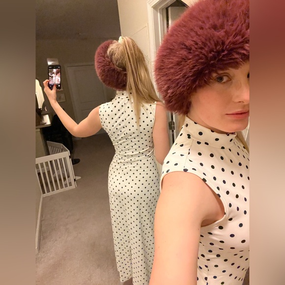 Elegant Polka Dot Maxi Dress - Picture 3 of 3